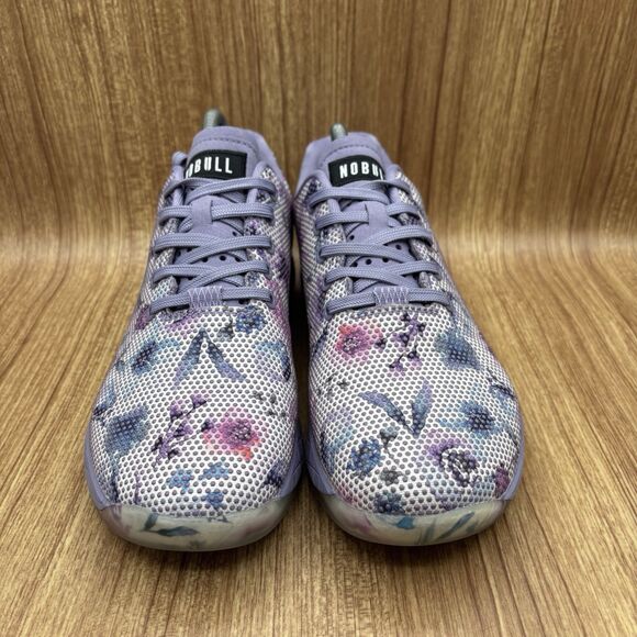 NOBULL Womens Watercolor Floral Purple Lilac Super Fabric New Insoles M 9.5 W 11 - Picture 2 of 8